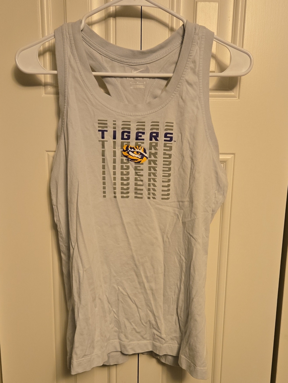 Nike Light Gray Tigers Graphic Tank Top